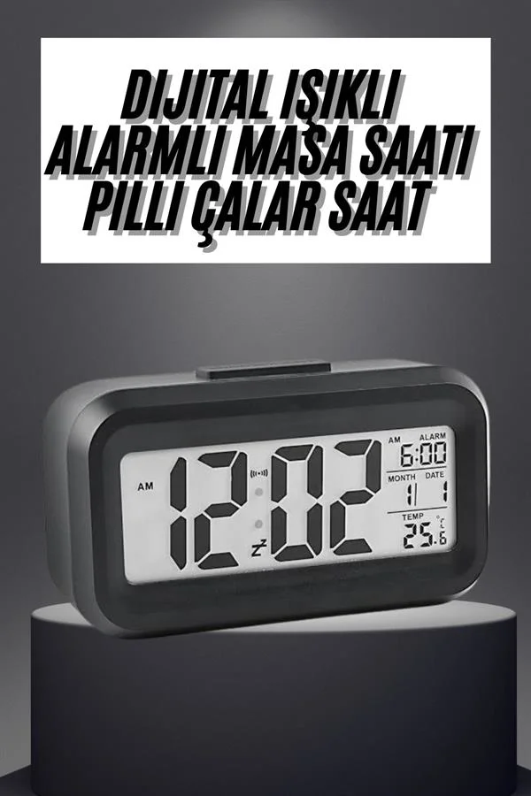Gece Dijital Masa Saati Dijital Alarmlı Led Ekran Pilli Çalar Saat Fiyatı, Yorumları ve Özellikleri