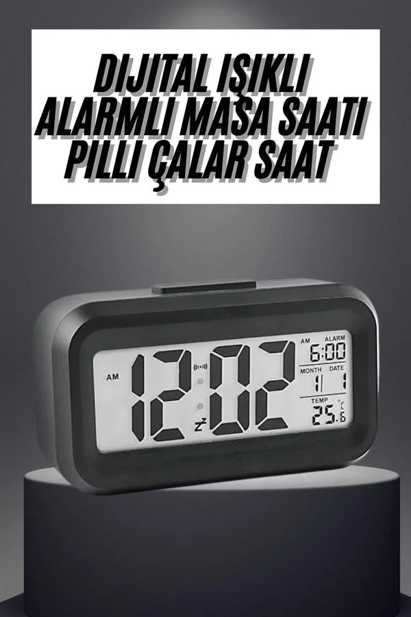 Gece Dijital Masa Saati Dijital Alarmlı Led Ekran Pilli Çalar Saat Fiyatı, Yorumları ve Özellikleri