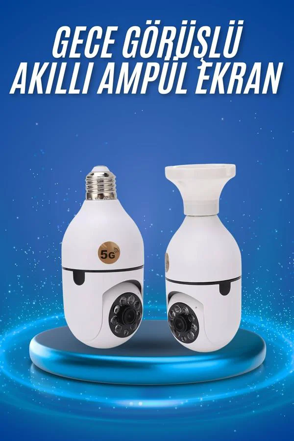 Gece Görüşlü Akıllı Dönebilen Ev Kamerası Ampül Kamera Fiyatı, Yorumları ve Özellikleri