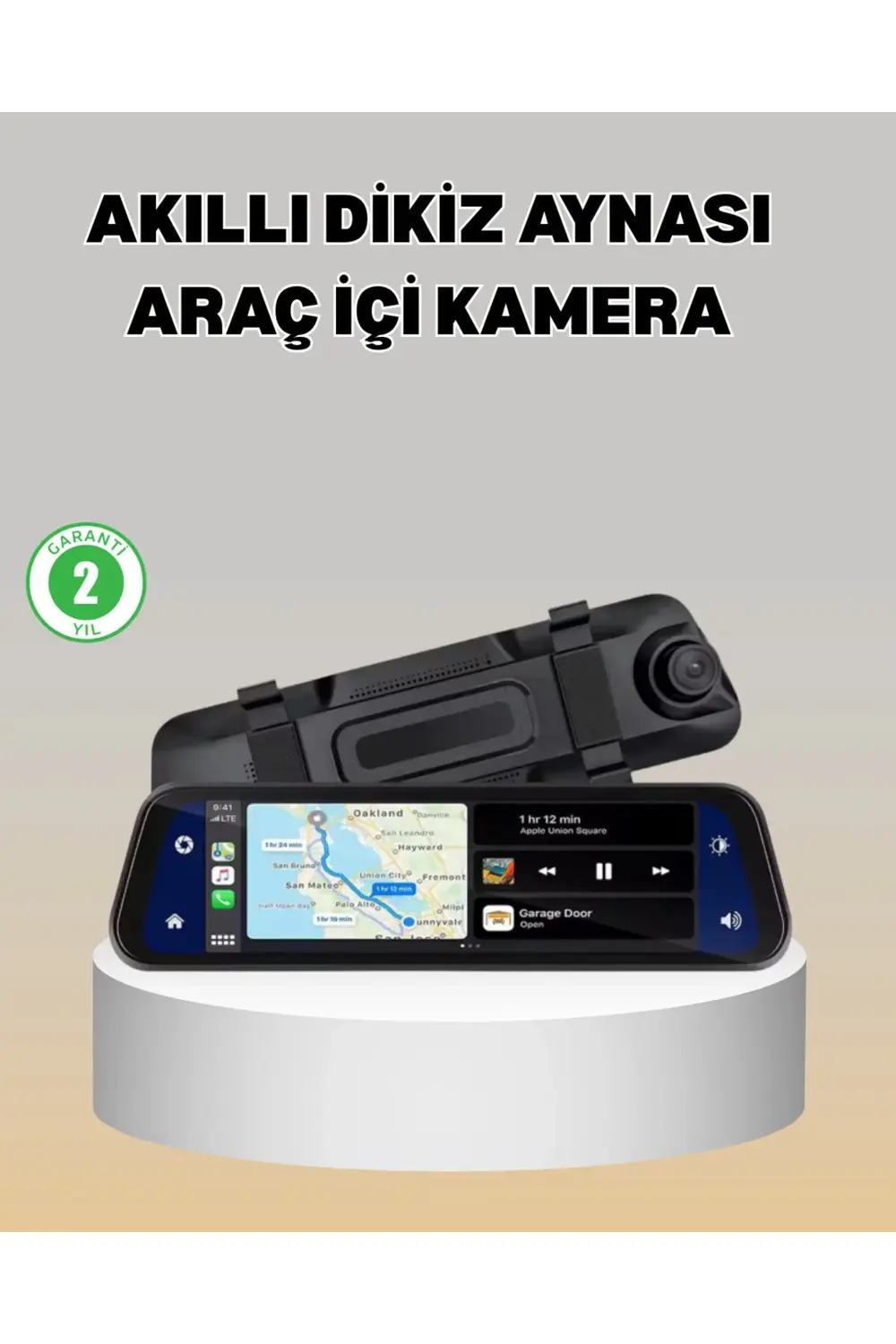 Gece Görüşlü Araç Dikiz Aynası Kamera Park Monitörlü