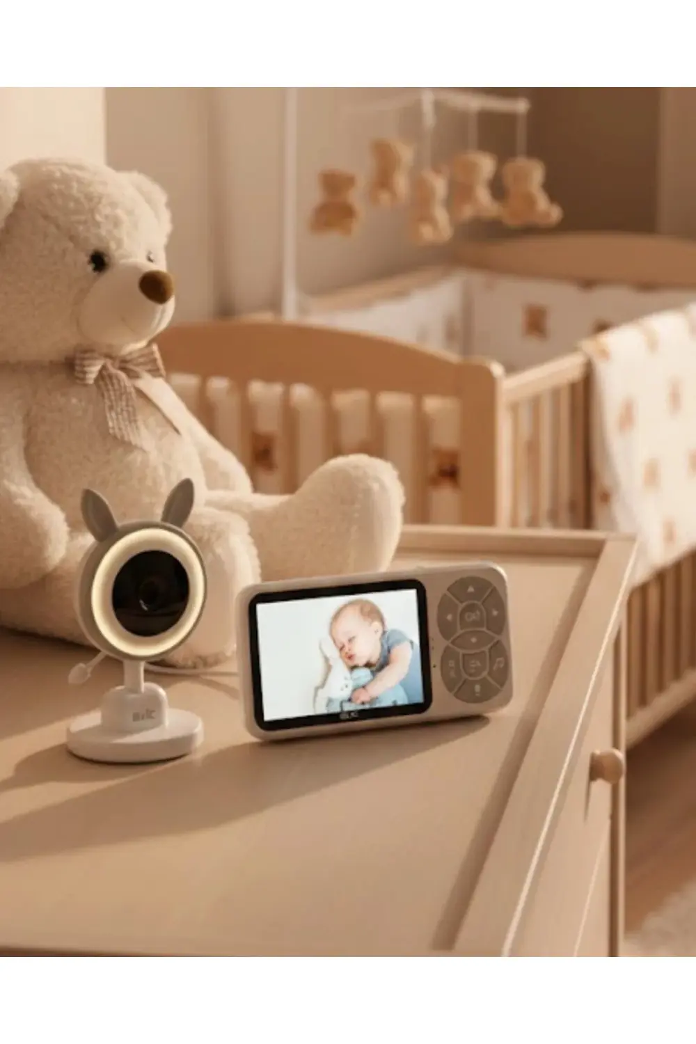 Gece Görüşlü Bebek Telsizi Besleme Hatırlatıcılı Lcd Ekran