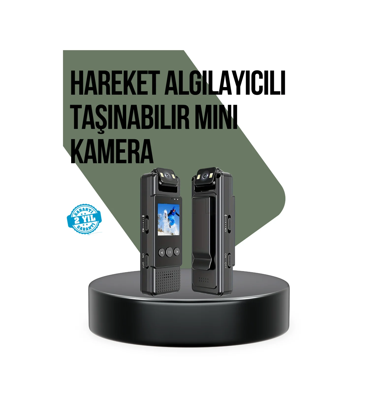 Gece Görüşlü Döngüsel Kayıt Destekli Mini Kamera