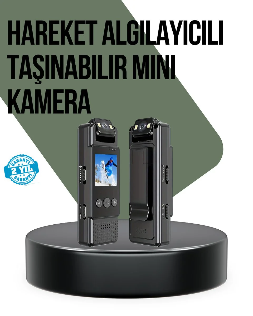 Gece Görüşlü Döngüsel Kayıt Destekli Mini Kamera - Gece Güvenliği ve Net Görüntü