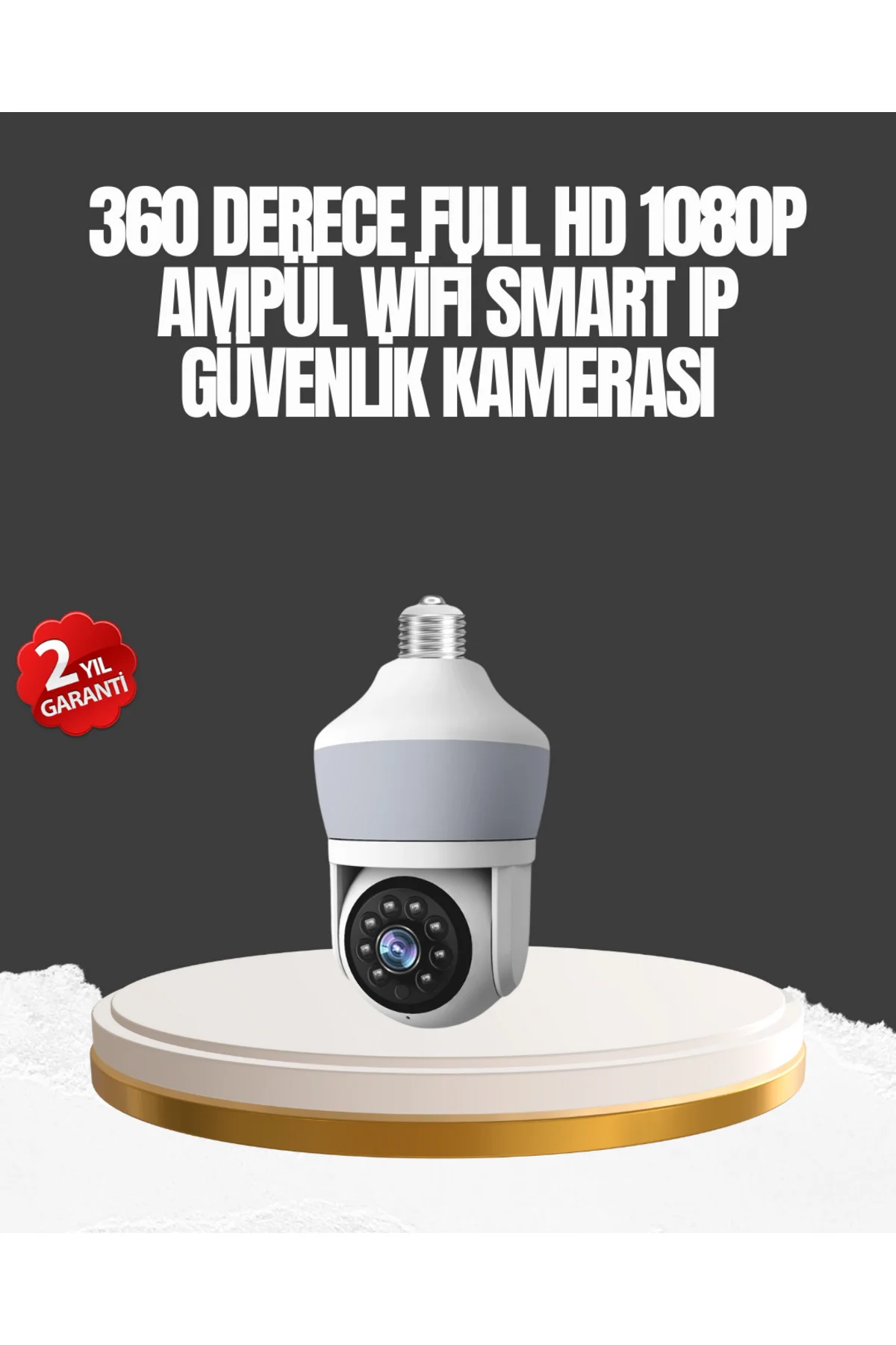 Gece Görüşlü Mobil Uygulamalı Akıllı Ampül Kamera