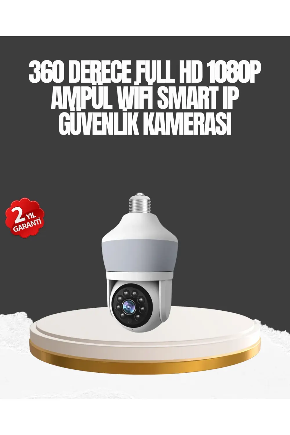 Gece Görüşlü Mobil Uygulamalı Akıllı Ampül Kamera