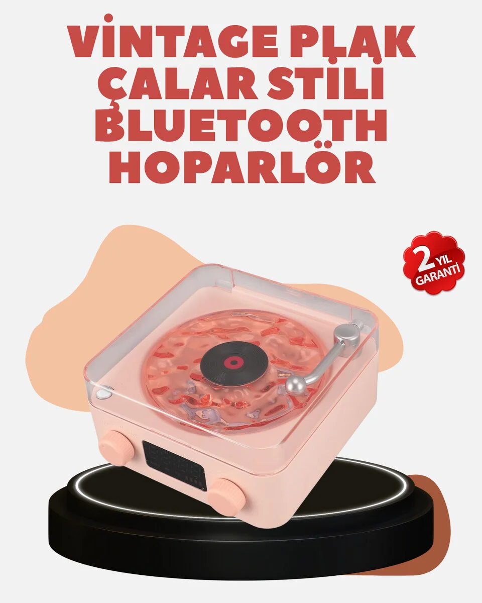 Gece Işıklı Retro Bluetooth Hoparlör: Kristal Netliğinde Müzik Deneyimi