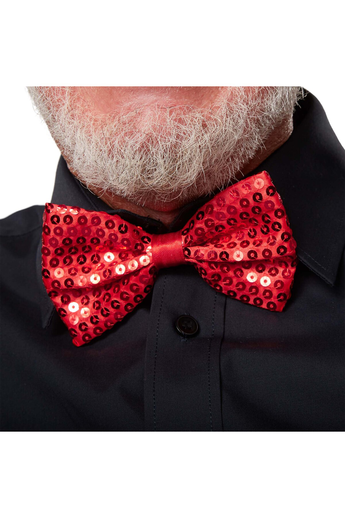 Ok Aksesuar Gece İşıltısı Kırmızı Payetli Pullu Papyon 7X2 Cm (5060) Ok Aksesuar Gece İşıltısı Kırmızı Payetli Pullu Papyon 7X2 Cm (5060)