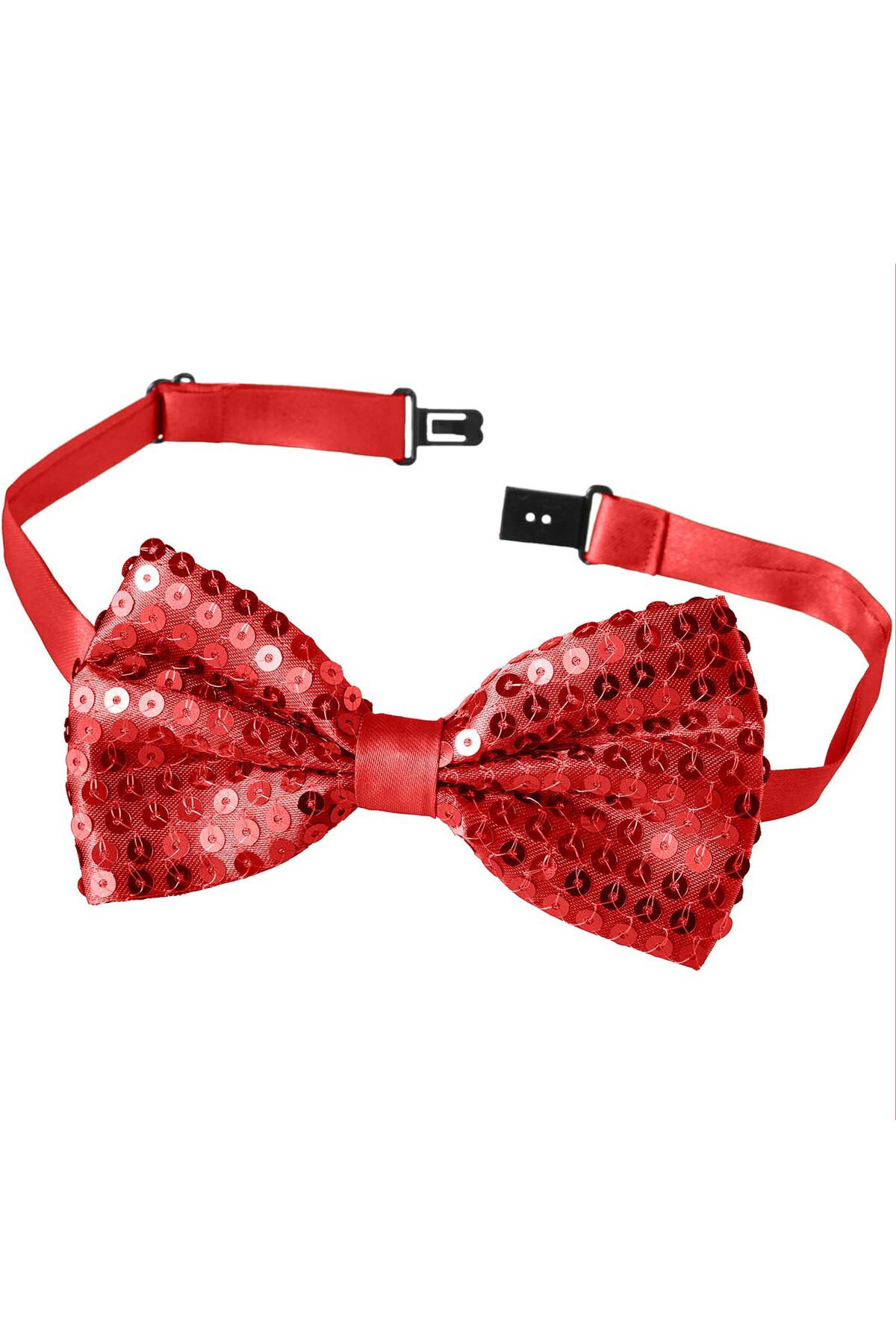 Ok Aksesuar Gece İşıltısı Kırmızı Payetli Pullu Papyon 7X2 Cm (5060) Ok Aksesuar Gece İşıltısı Kırmızı Payetli Pullu Papyon 7X2 Cm (5060)