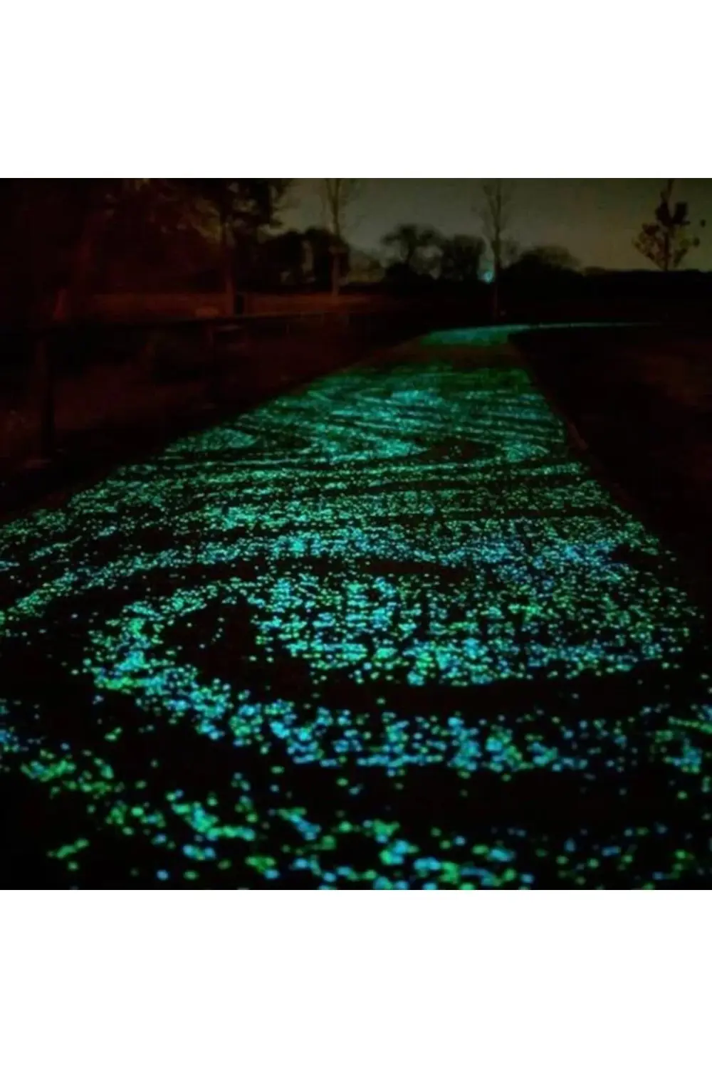 ® Gece Karanlıkta Işık Vererek Parlayan Dekoratif Çakıl Taşları