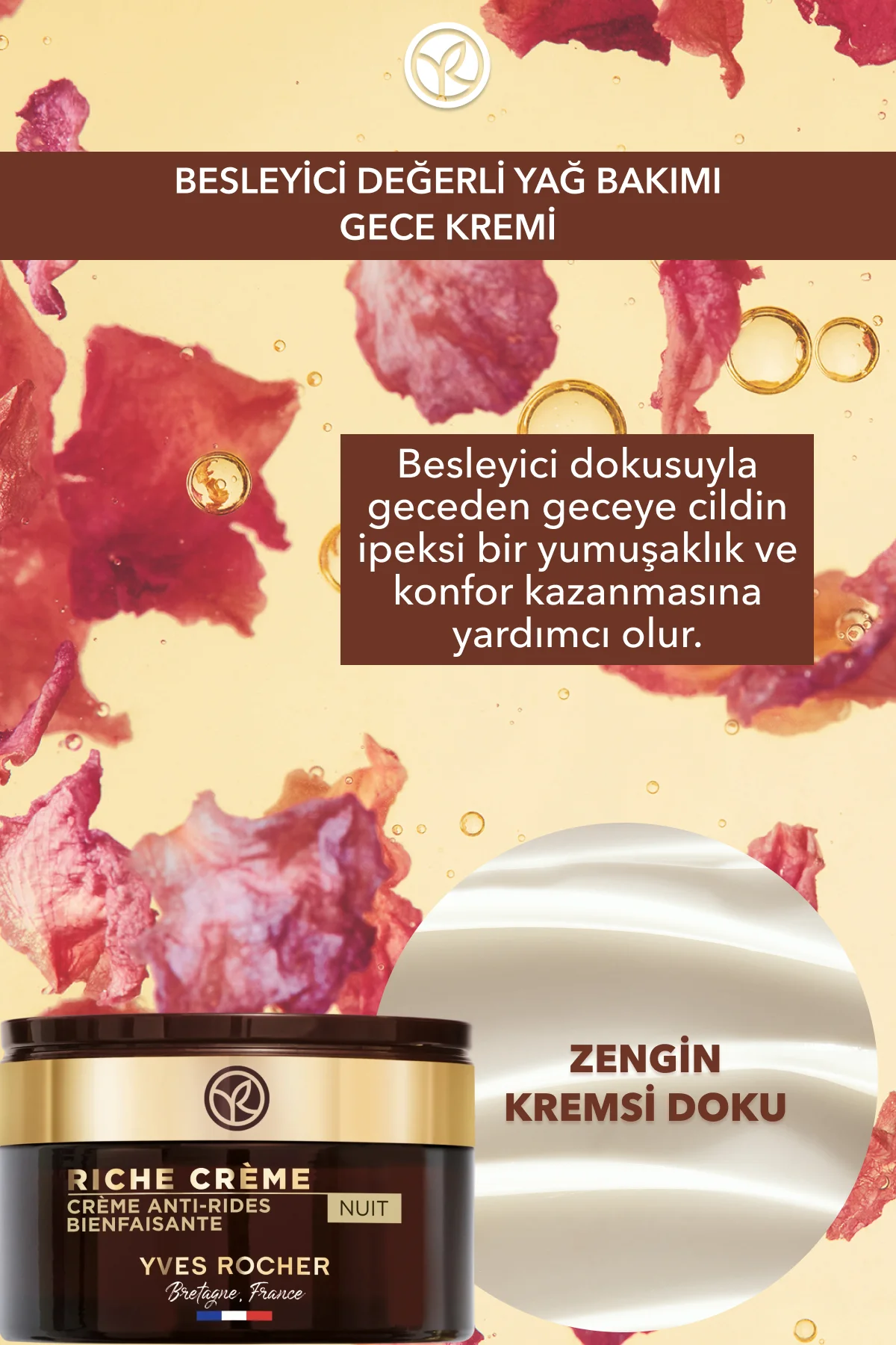 Gece Kremi - Besleyici Yaşlanma Karşıtı Değerli Yağ Bakımı / Rich