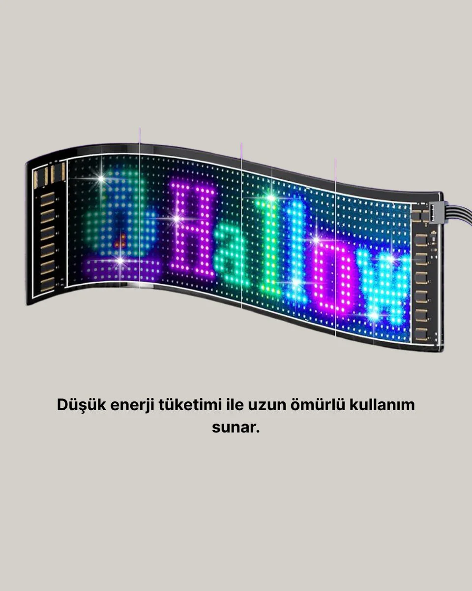 Gece Kullanıma Uygun  Pixel RGB LED Panel Estetik Atmosfer Işığı