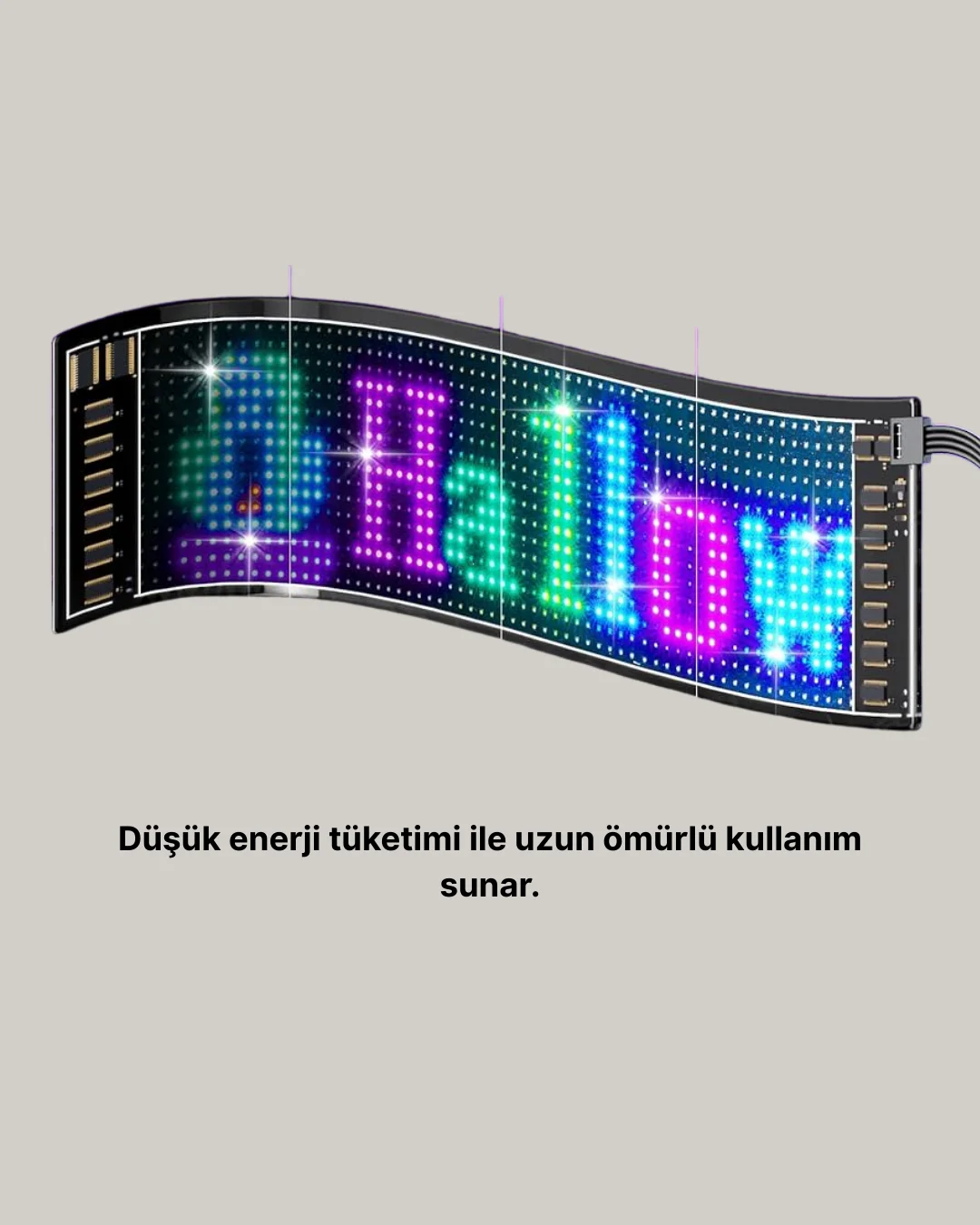 Gece Kullanıma Uygun  Pixel RGB LED Panel Estetik Atmosfer Işığı