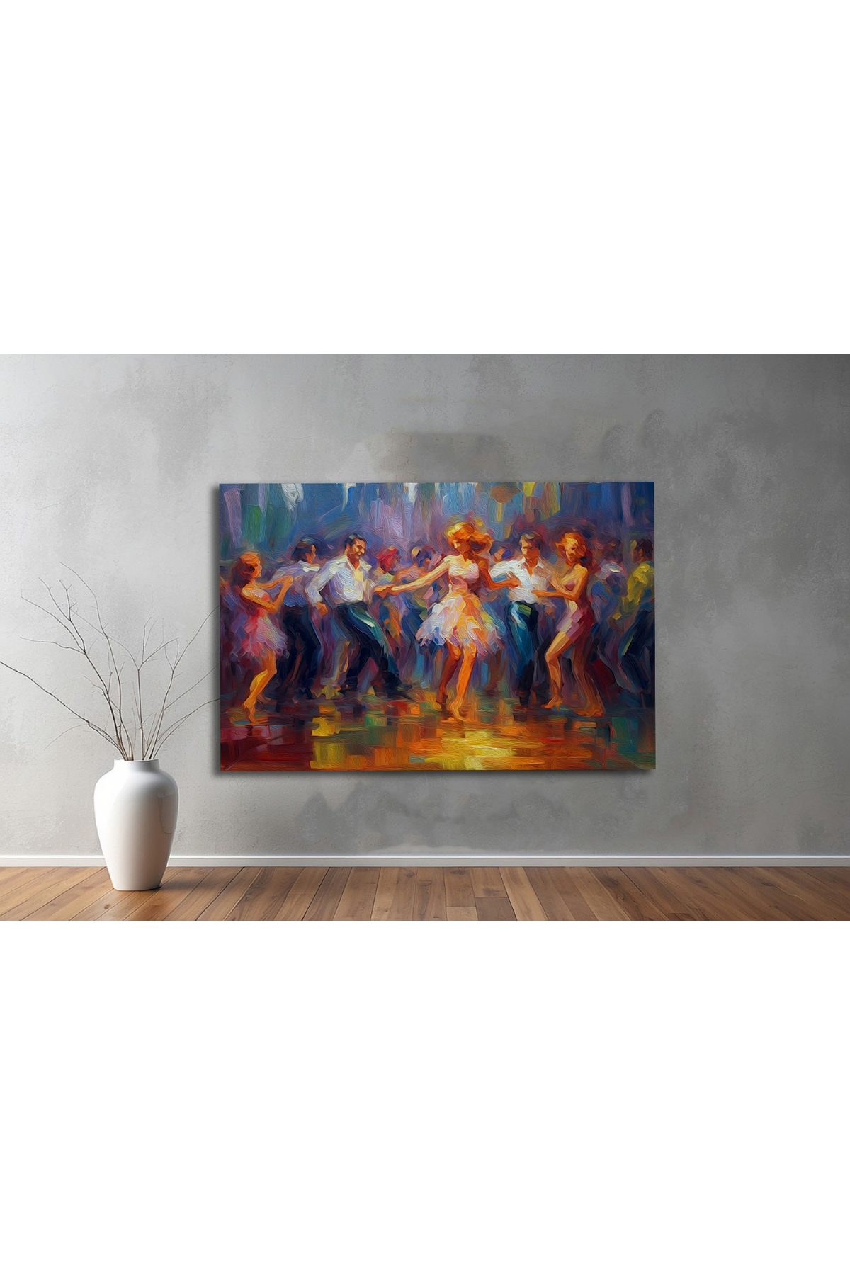 Korkmazkanvas Gece Kulübünde Dans Eden Gençler. Kanvas Tablo
