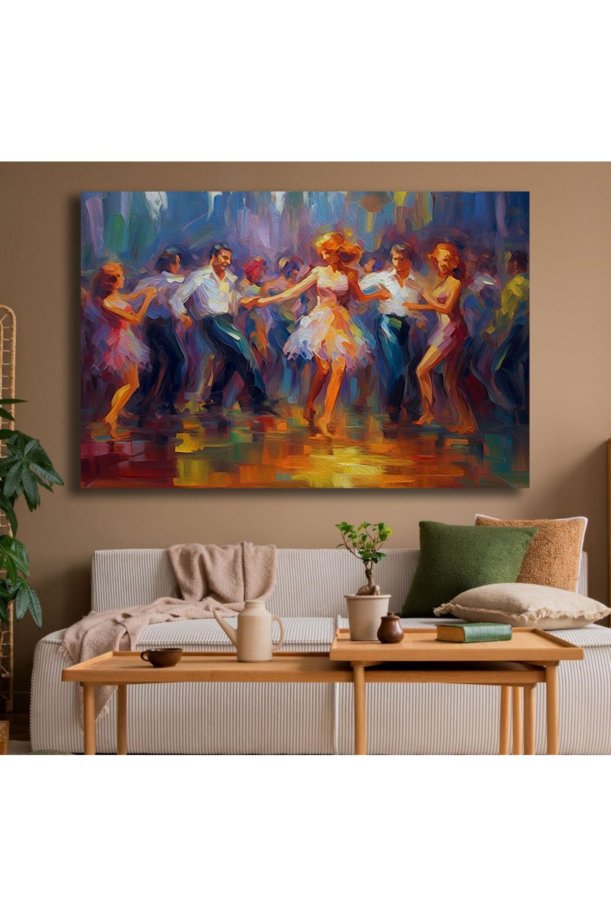 Korkmazkanvas Gece Kulübünde Dans Eden Gençler. Kanvas Tablo