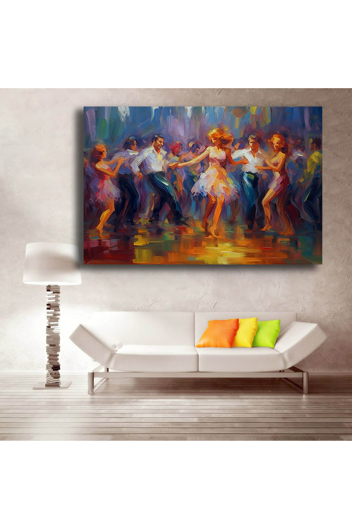 Korkmazkanvas Gece Kulübünde Dans Eden Gençler. Kanvas Tablo