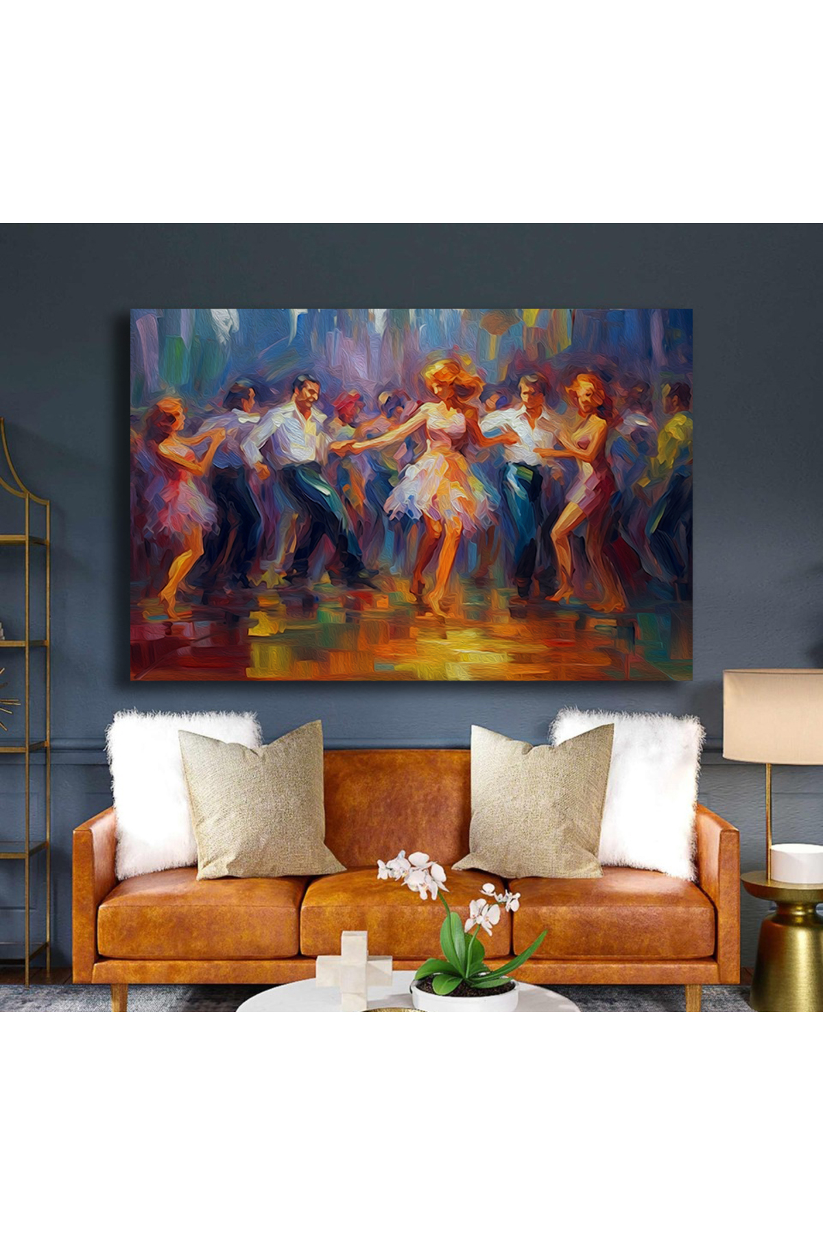 Korkmazkanvas Gece Kulübünde Dans Eden Gençler. Kanvas Tablo