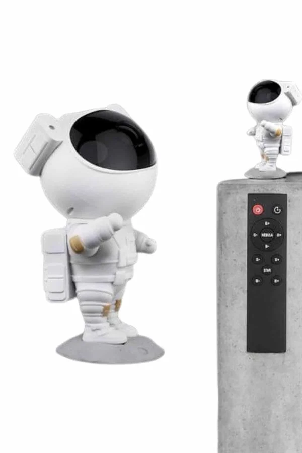 Gece Lambası Astronot Bluetooth Hoparlörlü Galaksi Işık Projektörü - Android Mini Taşınabilir Projektör