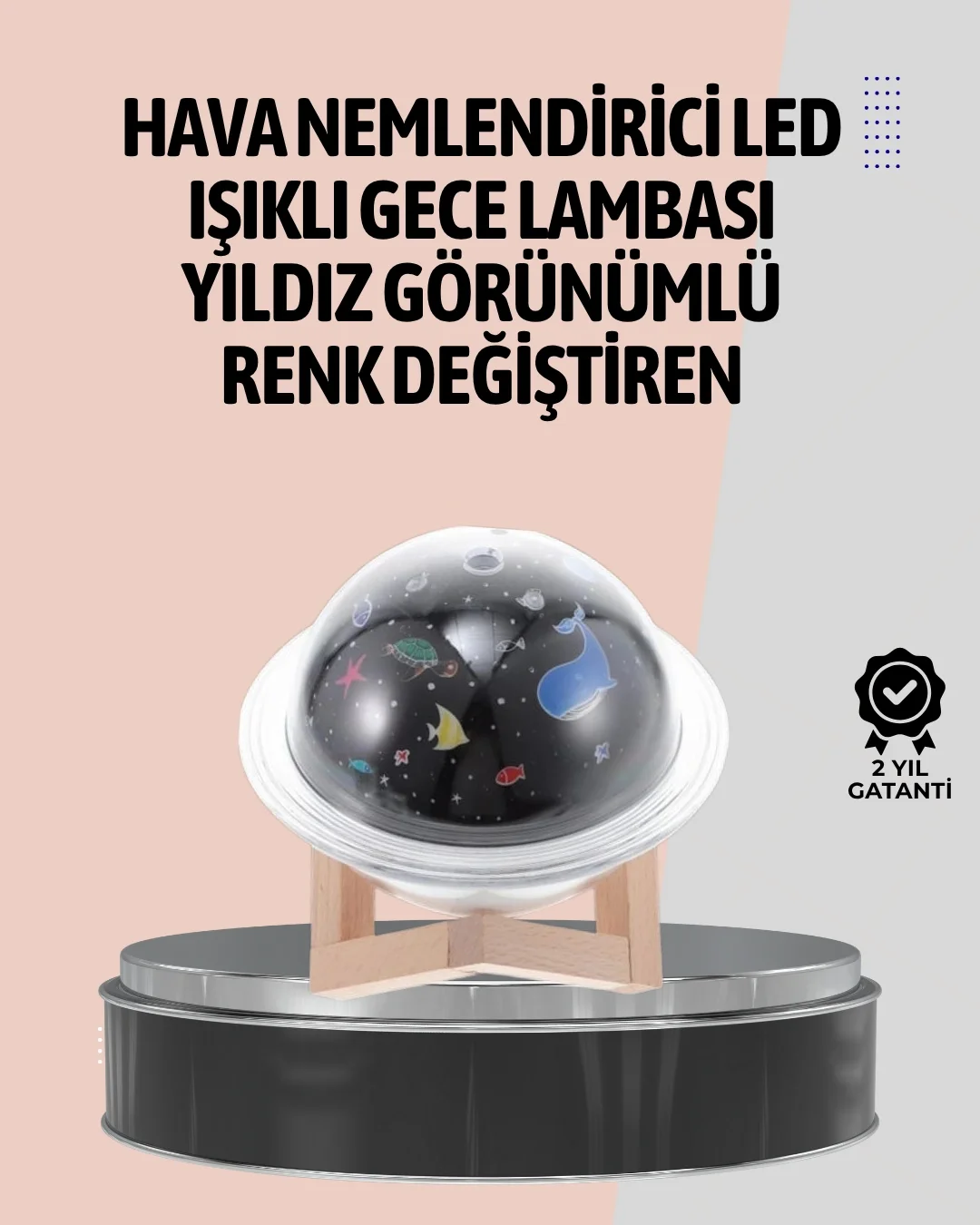 Gece lambası özellikli taşınabilir nemlendirici ve aromaterapi cihazı USB girişli Gece lambası özellikli taşınabilir nemlendirici ve aromaterapi cihazı USB girişli