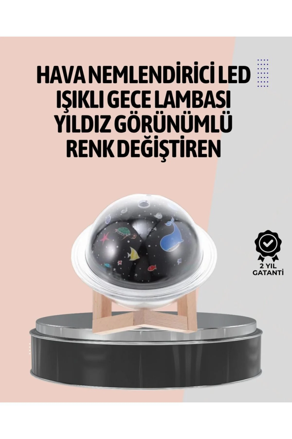 Gece Lambası Özellikli Taşınabilir Nemlendirici Ve Aromaterapi Ci
