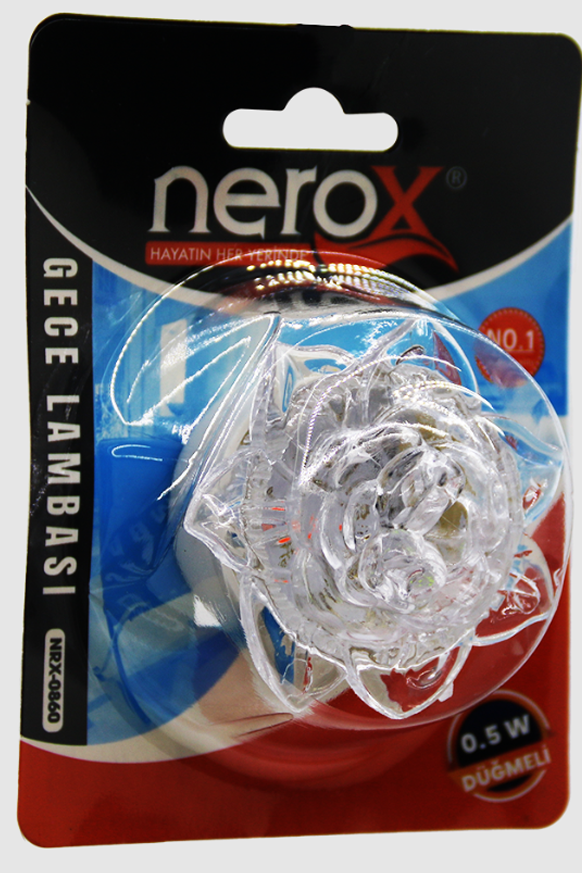 Just Cheap Store Gece Lambasi Yuvarlak Kristal Anahtarli Nrx-0859