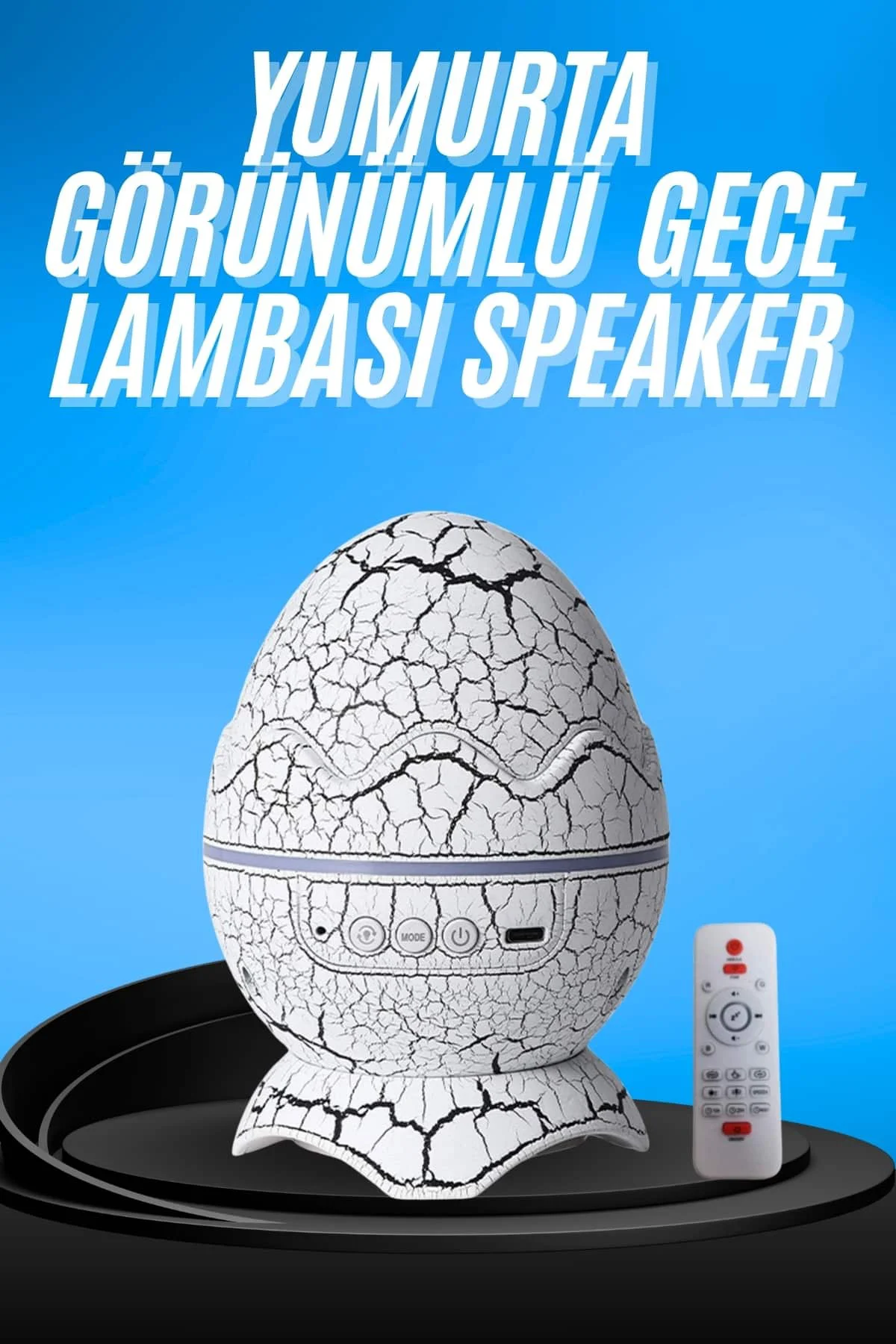Gece Lambası Yumurta Işık Speaker Yeni Nesil Dinozor Yumurtası Gö
