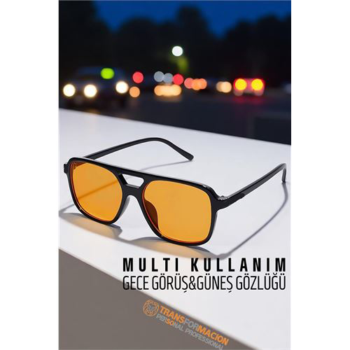 Gece Sürüş Görüş Parlama Önleyici Gece Gözlüğü Sis Far Işık Önle Gece Sürüş Görüş Parlama Önleyici Gece Gözlüğü Sis Far Işık Önle