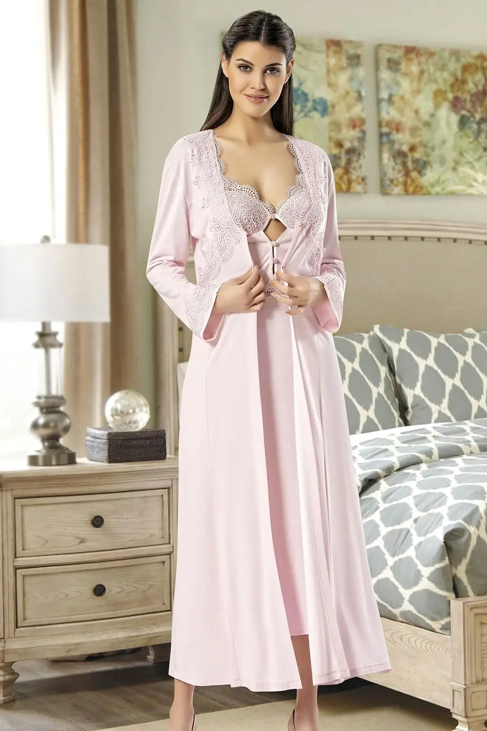 Gecelik Sabahlık 6'lı Takım 3004