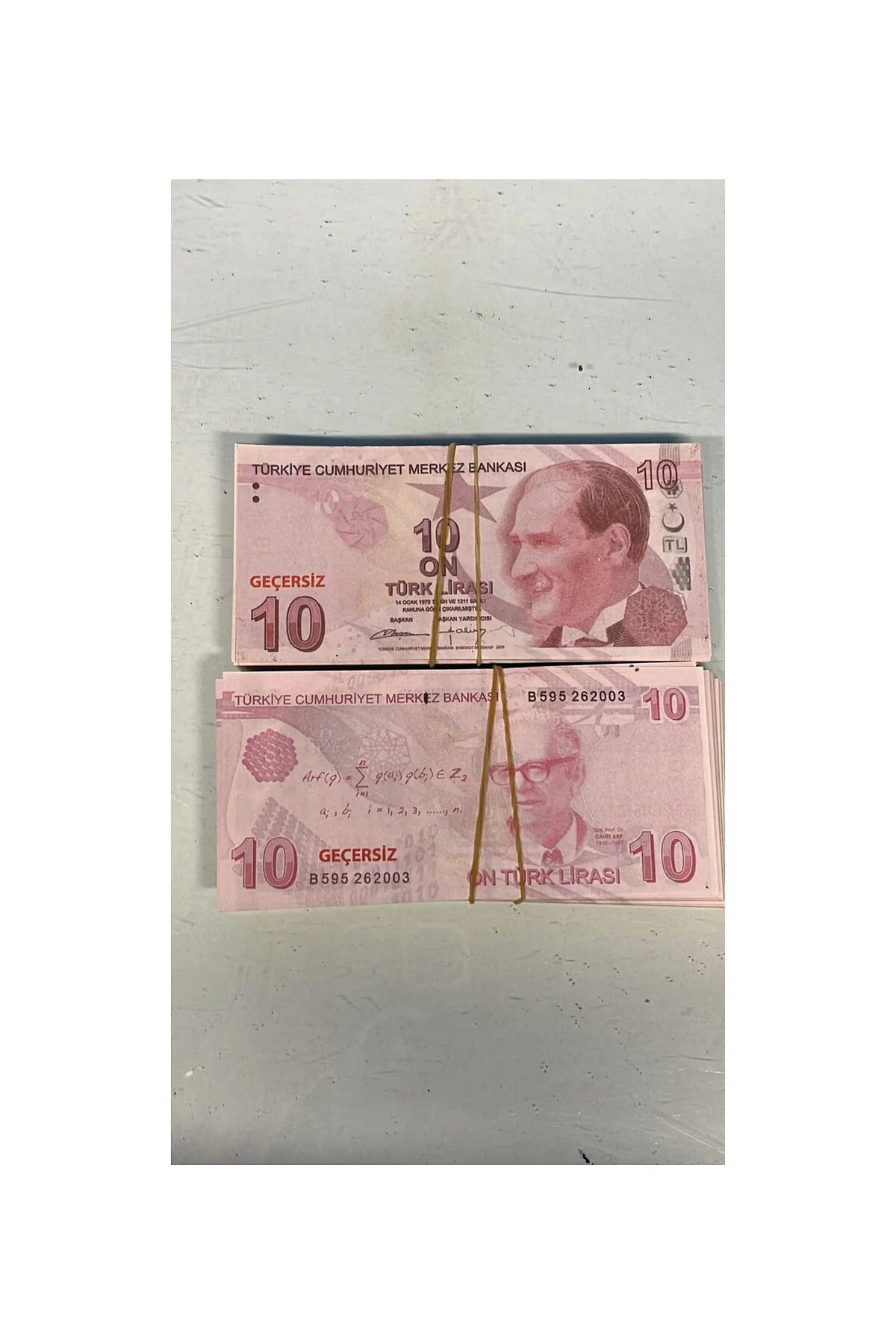 Geçersiz Şaka Düğün Parası Sahte1 Para 100 Adet Oyun Parası 10 TL
