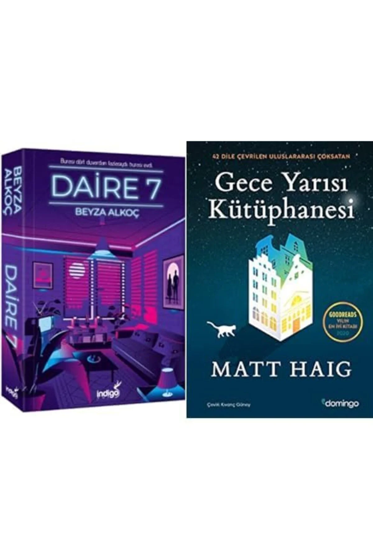 geceyarisi kutuphanesi + daire7=2 set