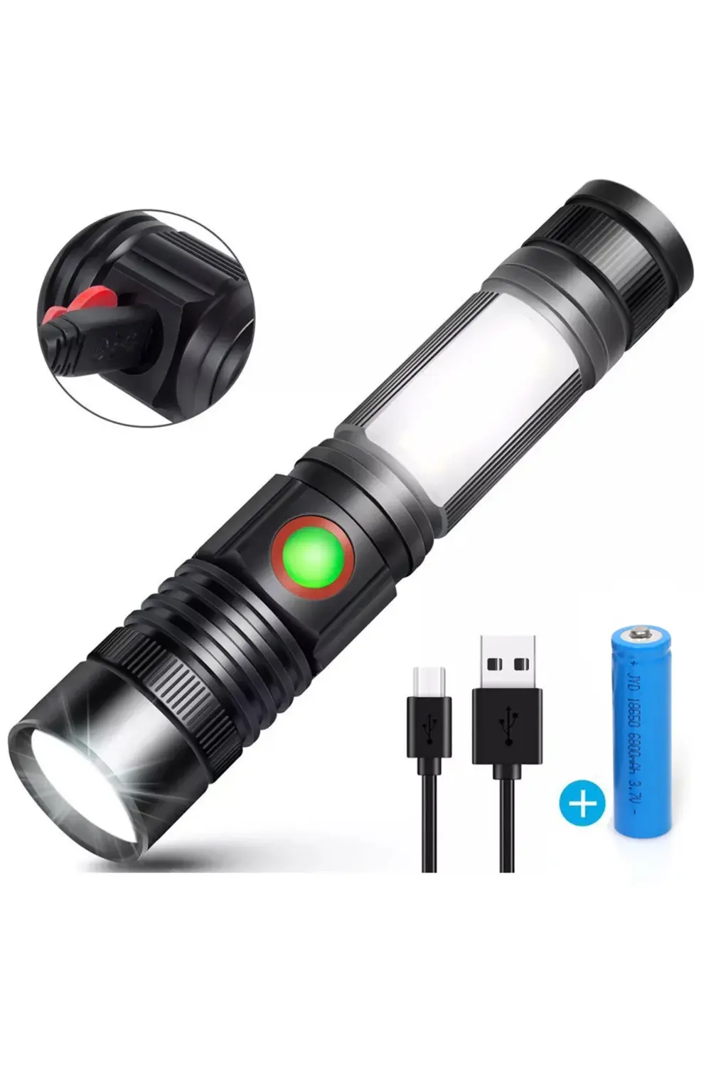 Geçici Körlük Yapan Mini Projektör EL Feneri Wt-146 Siyah