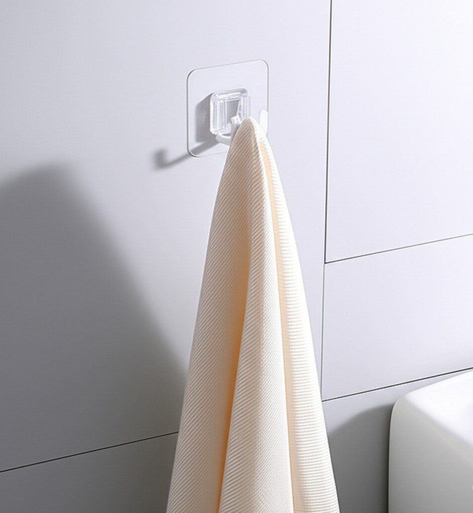 Geçmeli Klips Eşya Sabitleme Askısı 5 Adet Şeffaf Görünmez 10kg T