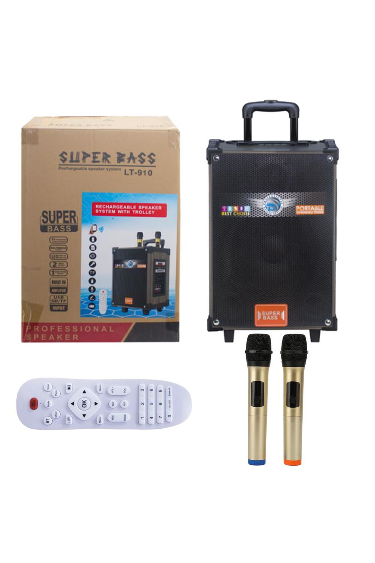 Starkpro Gedi-G Lt-910 Süperbass'li Kumandali,Şarjli Çift Mikrofonlu Taşin