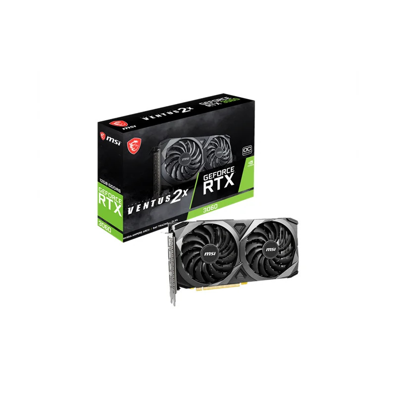 Msi Geforce Rtx3060 Ventus 2X 12G Oc 12Gb Gddr6 192Bit 1Xhdmi 3Xdp Ek