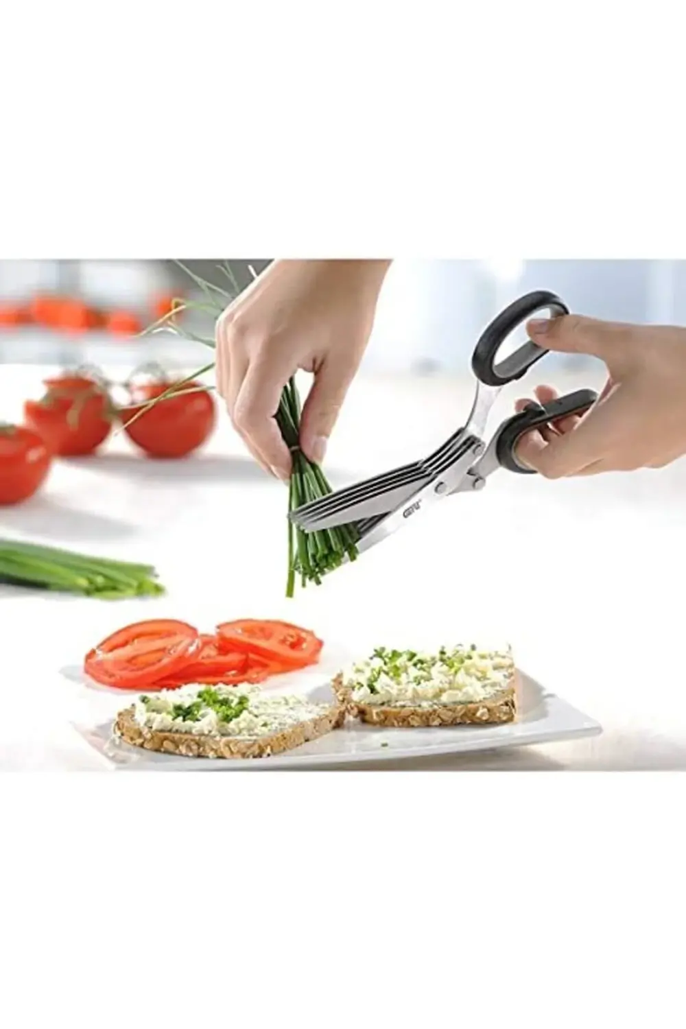 Gefu 12660 Cutare ot makası, temizleme taraklı, 19,4 x 8 x 1,8 cm