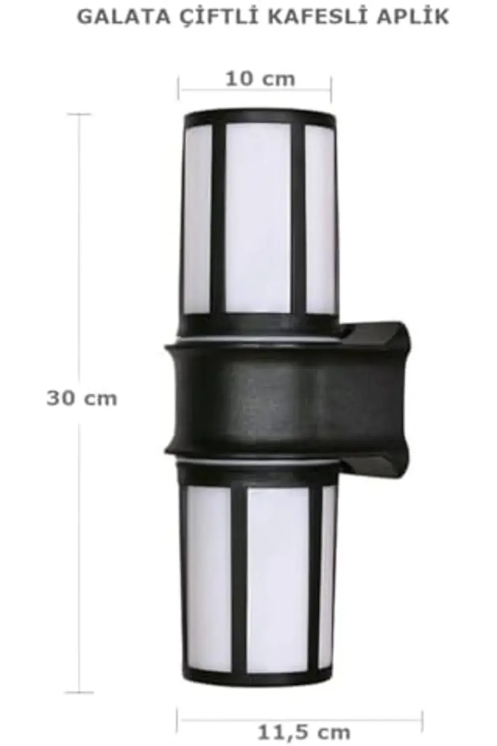 Geldi Galata Çiftli Kafesli Bahçe Lambası Zita Bahçe Aydınlatması