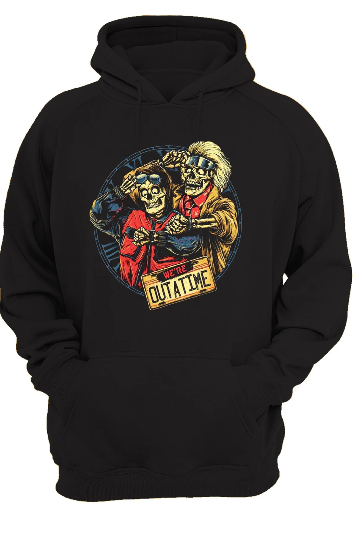 Geleceğe Dönüş Ön Baskılı, %100 Pamuk, 3 Ipl. Şardonlu, Içi Polar, Çok Kalın Hoodie