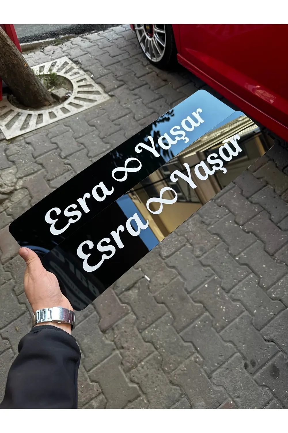 Gelin Arabası Dekor Pleksi Wedding Day 2 ADET