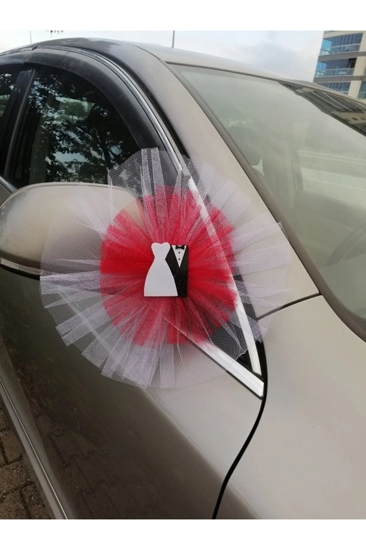 Gelin Damatlı Kırmızı Etekli Konvoy Süsü 20 Li