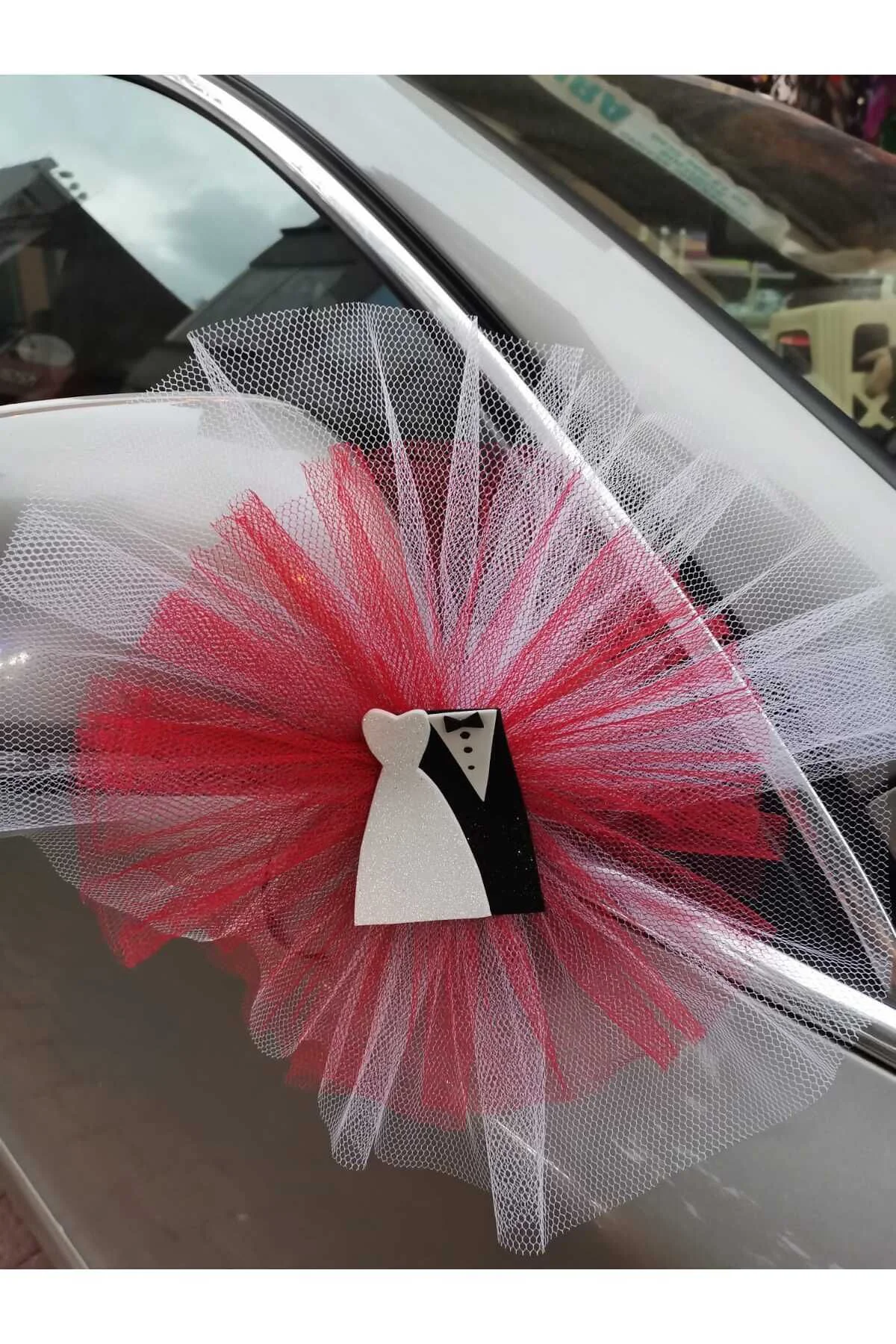 Gelin Damatlı Kırmızı Etekli Konvoy Süsü 20 Li