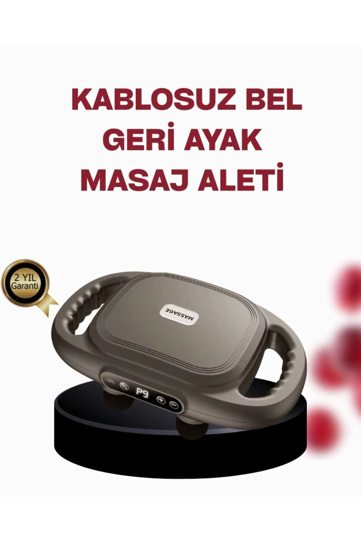 Geliştirilmiş 6 Başlıklı Şarjlı Masaj Aleti 2000 Mah Derin Doku Masajı