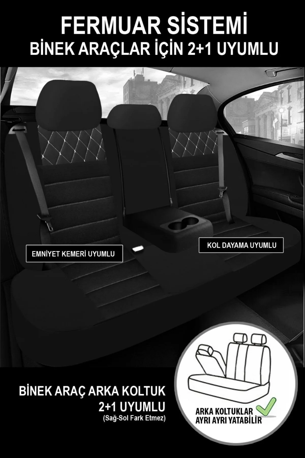 Gelly Emgrand Sedan 2010-2012   Beyaz Aracınıza Uyumlu Sportsafir Series Tay Tüyü