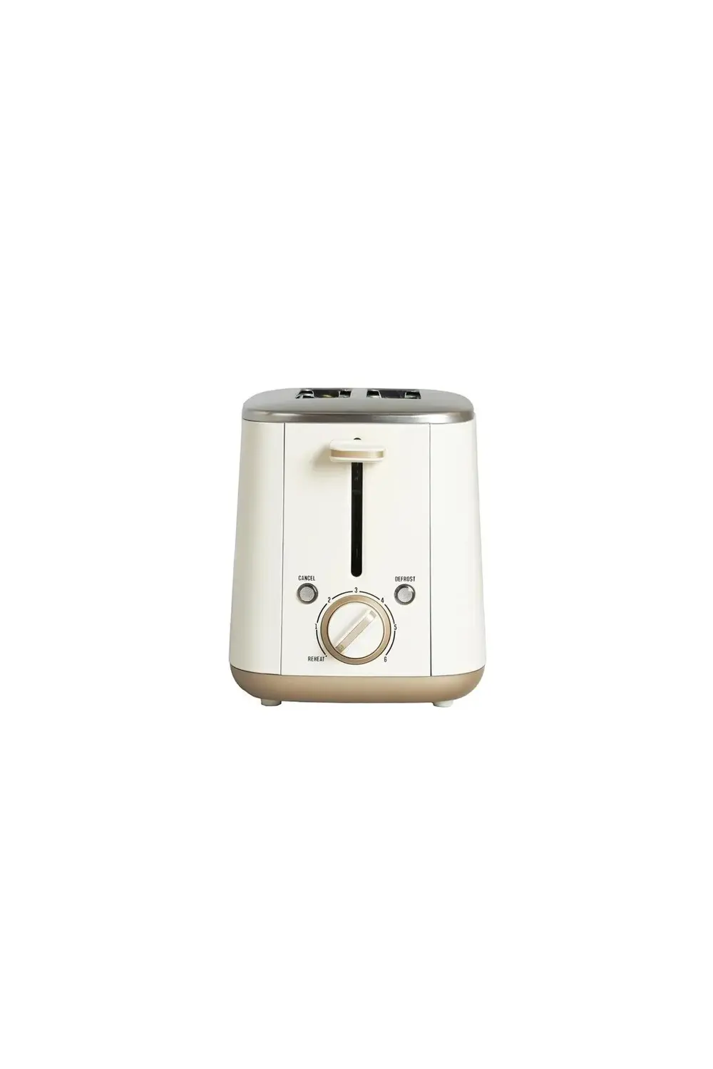 Gem Pearl Vanilya Krem Rengi Iki Dilim Ekmek Kızartma Makinesi