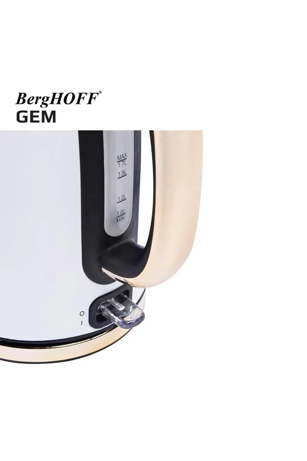 Gem Tıtan 1.7 Litre Parlak Beyaz Gold Su Isıtıcısı