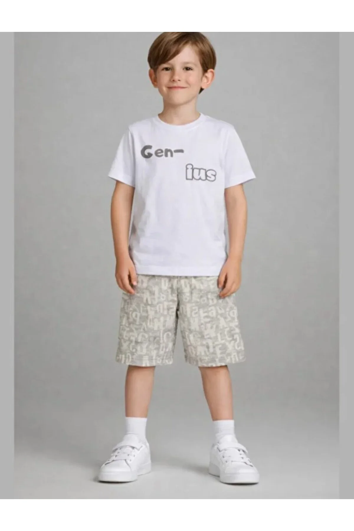 Gen-ius Erkek Çocuk Şort Takım - Görsel 3