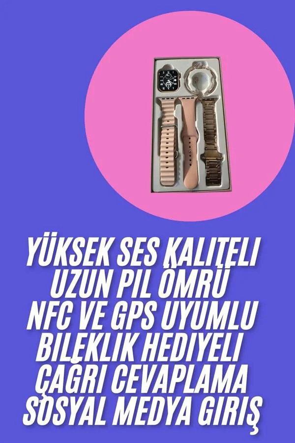 Genç Kızlara Özel Akıllı Saat 41mm Çağrı Cevaplayıcı NFC ve GPS Uyumlu