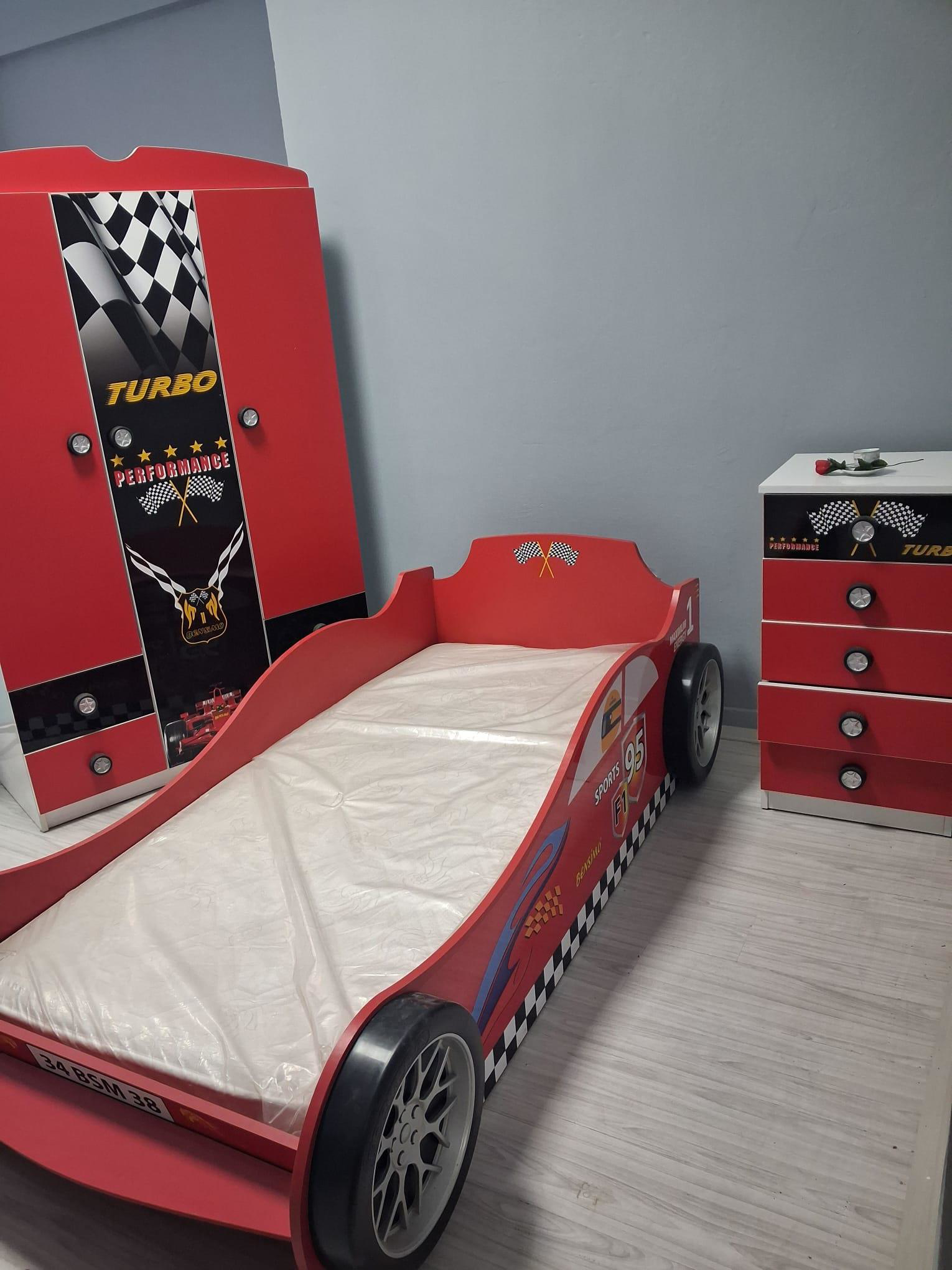 Genç Odası 90652 Formula Takım Dolap Karyola Şifonyer Yatak Demon