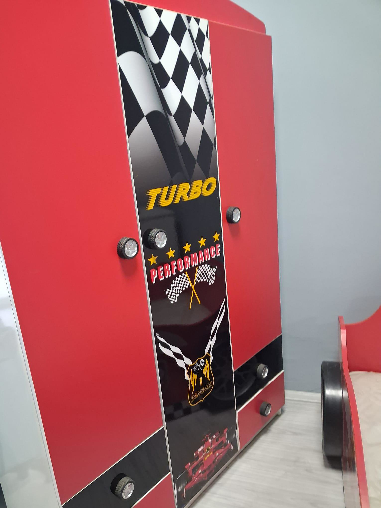 Genç Odası 90652 Formula Takım Dolap Karyola Şifonyer Yatak Demon