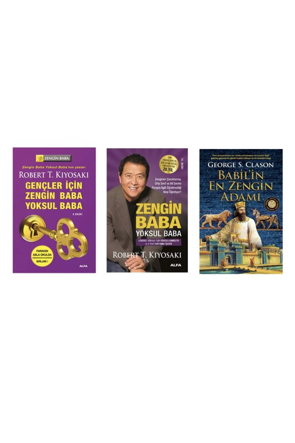 gencler icin zengin baba yoksul baba+zengin baba yoksul baba+babilin en zengin adami=3 set
