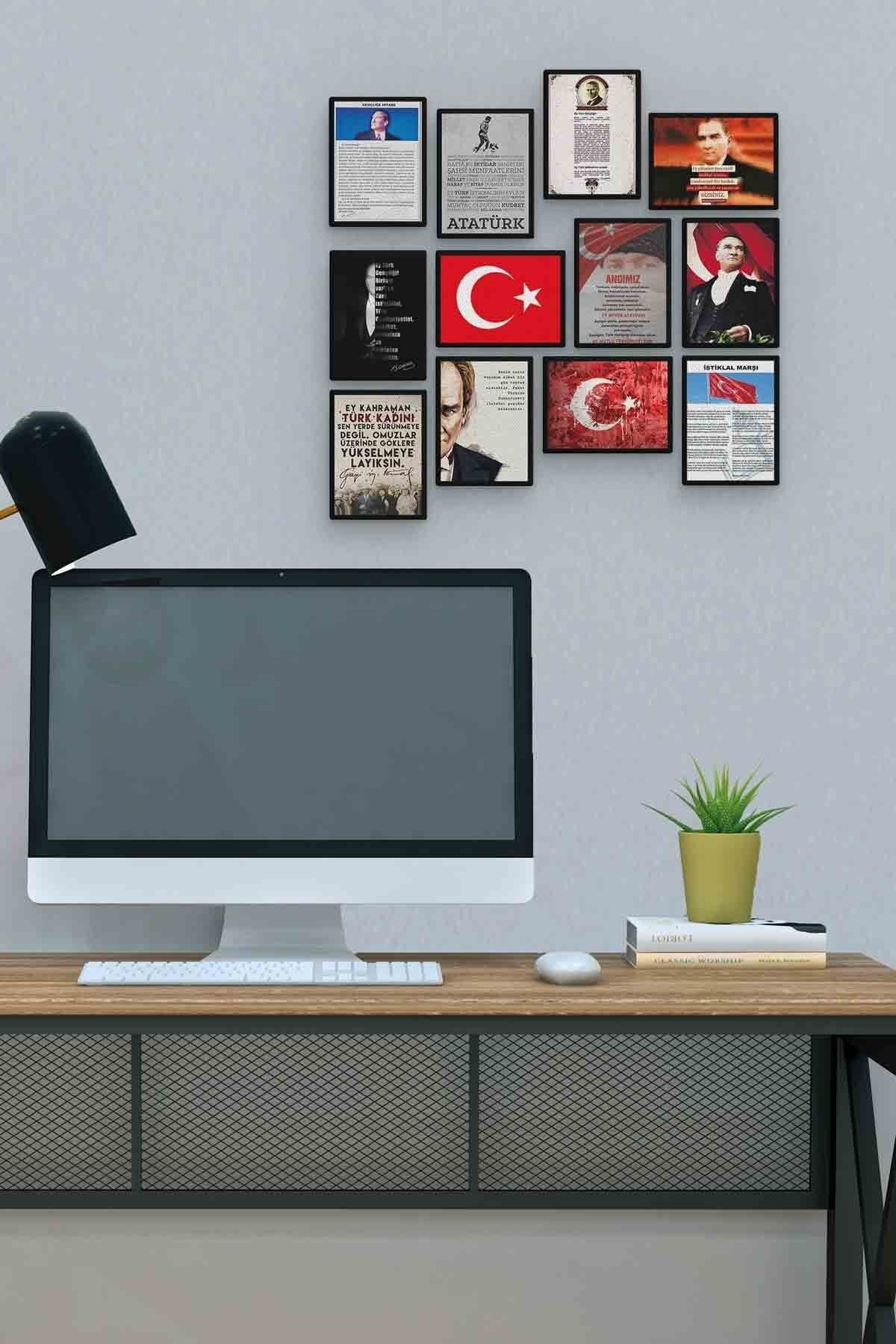 Gençliğe Hitabe 12 Parça Mdf (ahşap) Tablo Ofis Boyu 
