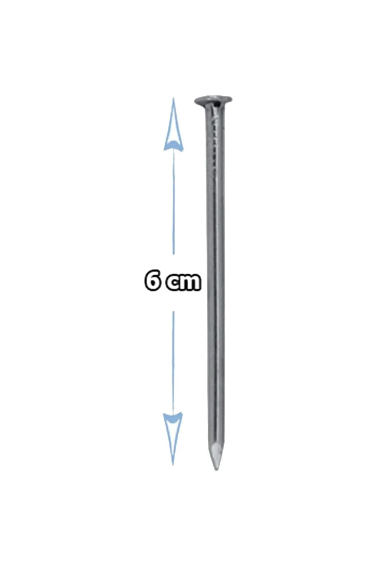 Genel Amaçlı Başlı İnşaat Ahşap Çivisi 6'lık (1 Kg)